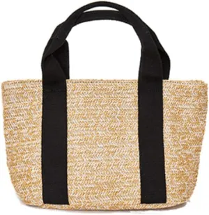YAQUNICER Women Tote Bag Faux Straw Handbag Fashion Beach Bags Bucket Bags Purse